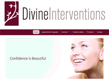 Tablet Screenshot of divineinterventions.ca